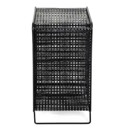 Outlet Wohnen 30x46x24 Kleines Flaschenregal in Schwarz - Selvas