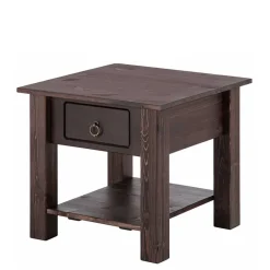 Clearance Wohnen 50x45x50 Kolonialstil Couchtisch in Dunkelbraun - Celestonia