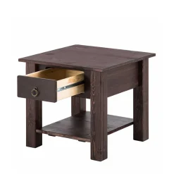 Clearance Wohnen 50x45x50 Kolonialstil Couchtisch in Dunkelbraun - Celestonia