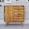 Sale Wohnen 100x105x50 Kombi Kommode im modernen Retro Look - Hardus