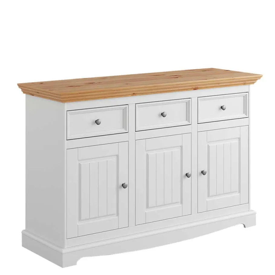 Hot Wohnen 130x85x45 Kombi-Kommode im Modern Country Style - Vitablo