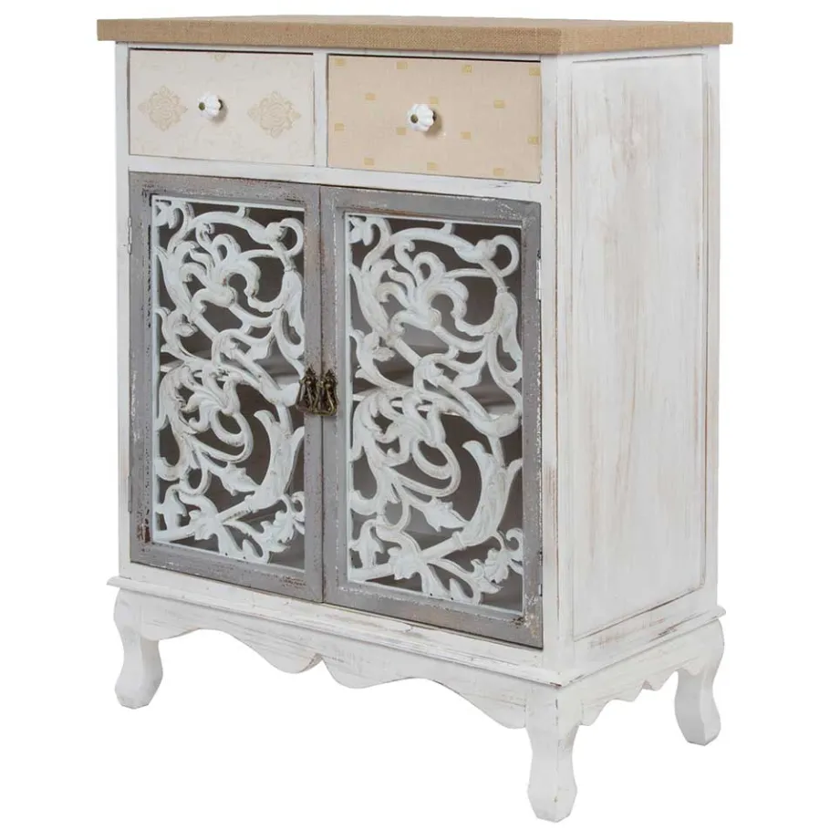Sale Wohnen 68x89x35 Kombi-Kommode im Shabby Chic - Levino