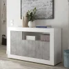 Clearance Wohnen 138x86x43 Kommode in Dekor Beton - Niris