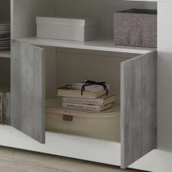 Clearance Wohnen 138x86x43 Kommode in Dekor Beton - Niris
