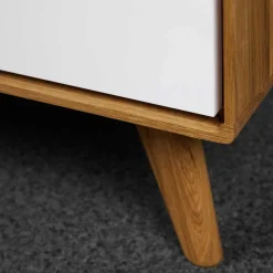 Sale Wohnen 90x92x40 Kommode in Weiß & Wildeiche - Diesta