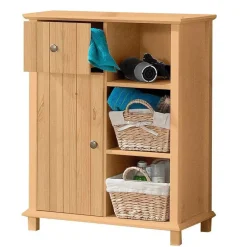 Clearance Wohnen 60x75x30 Kommode mit 3 Fächern & Tür - Akzinad