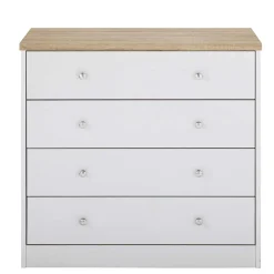 Best Wohnen 80x80x35 Kommode mit vier Schubladen - Nudion