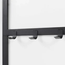 Online Wohnen 70x178x29 Kompaktgarderobe aus Stahl in Schwarz - Cellja