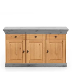 Best Wohnen 144x84x45 Landhaus Anrichte mit drei Schubladen - Eshelas I