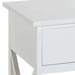 New Wohnen 46x60x35 Landhaus Beistelltisch mit Schublade - Liv