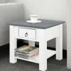 Sale Wohnen 50x45x50 Landhaus Couchtisch mit Schublade - Dyofora