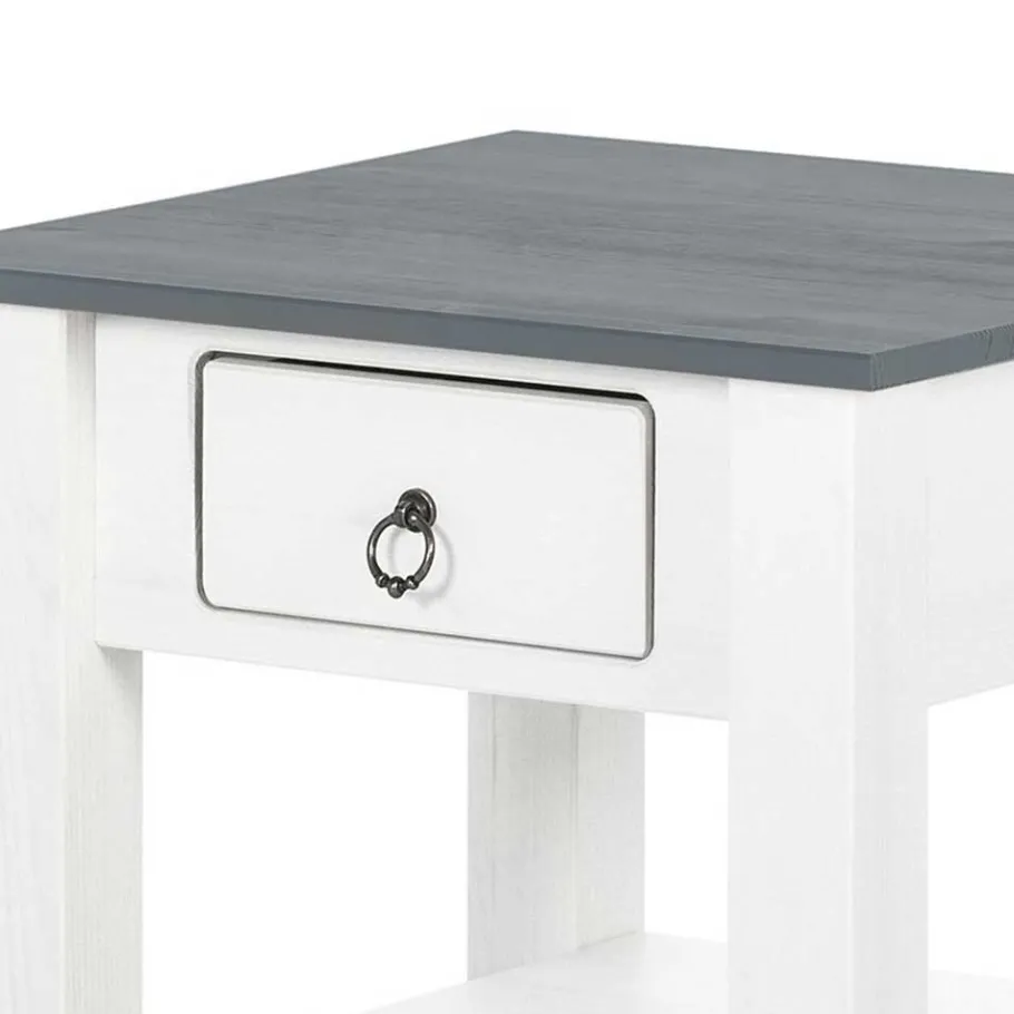 Sale Wohnen 50x45x50 Landhaus Couchtisch mit Schublade - Dyofora
