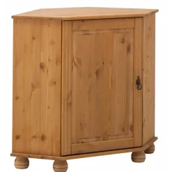 Discount Wohnen 50x78x33 Landhaus Eckschrank aus Kiefer - Lugsca