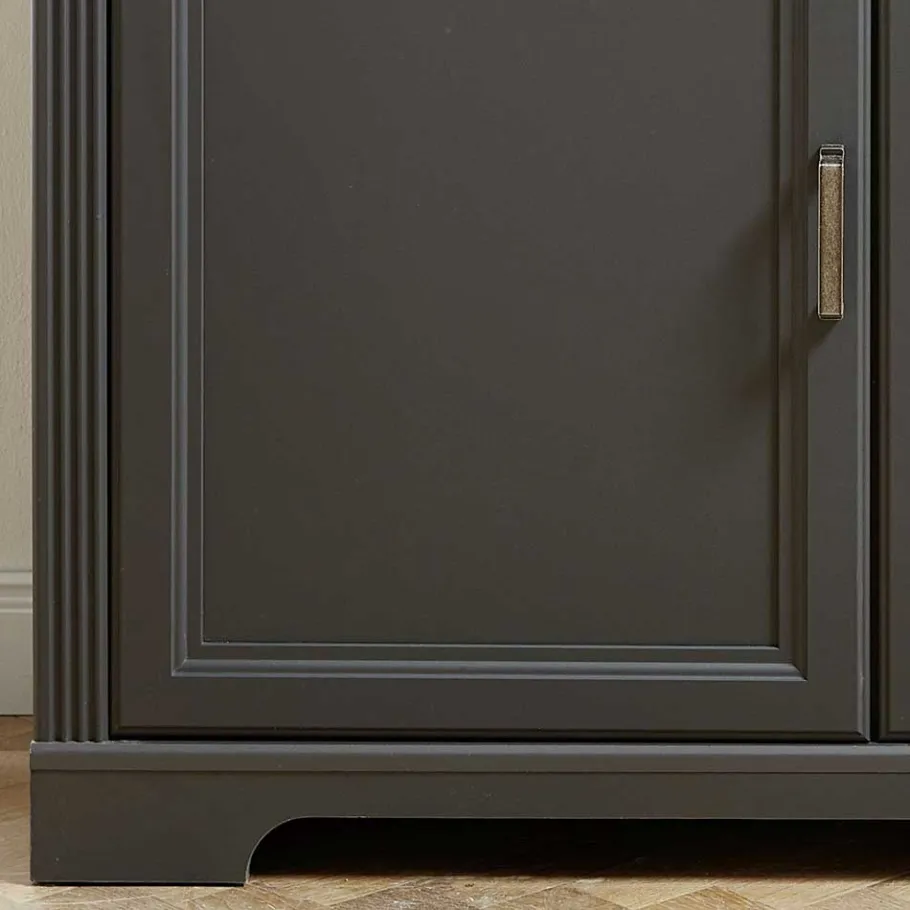 Clearance Wohnen 143x150x42 Landhaus Highboard mit Flaschen Regal - Thumbs