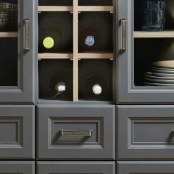 Clearance Wohnen 143x150x42 Landhaus Highboard mit Flaschen Regal - Thumbs