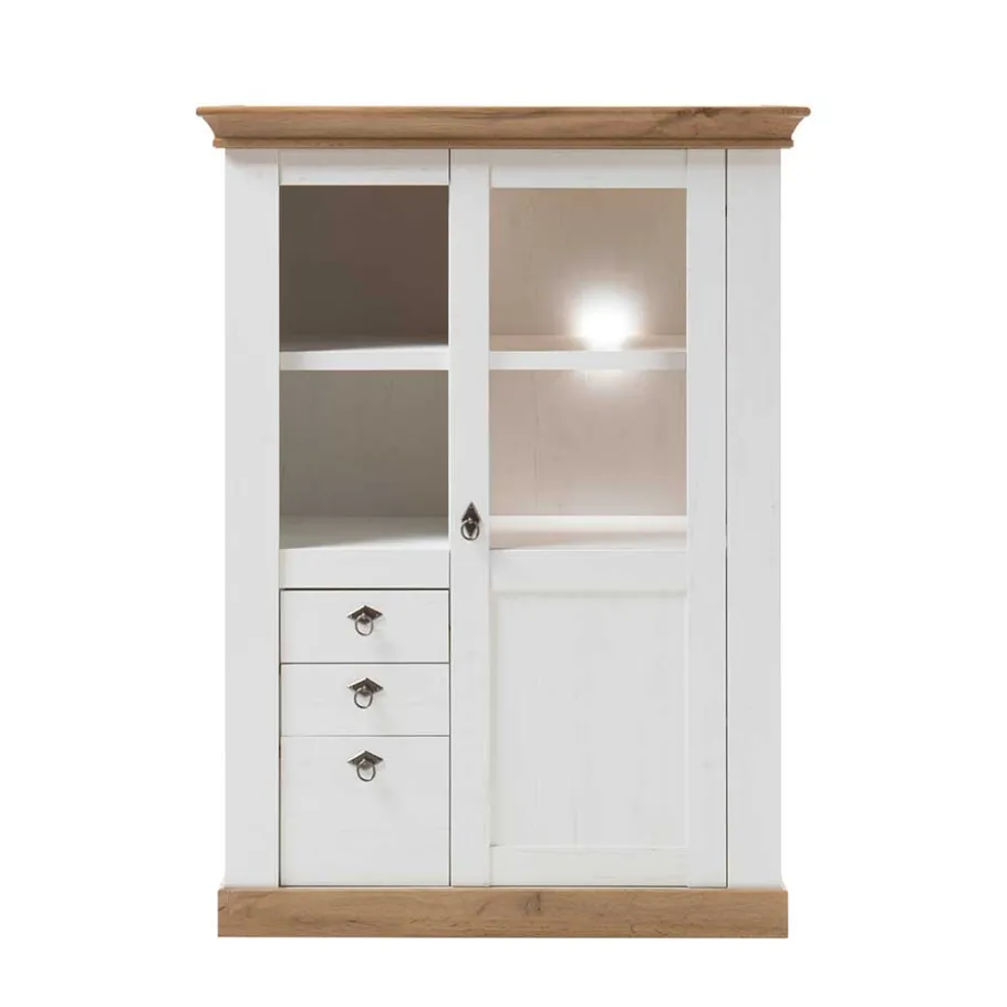 Best Wohnen 102x139x44 Landhaus Highboard zweifarbig - Diatara I