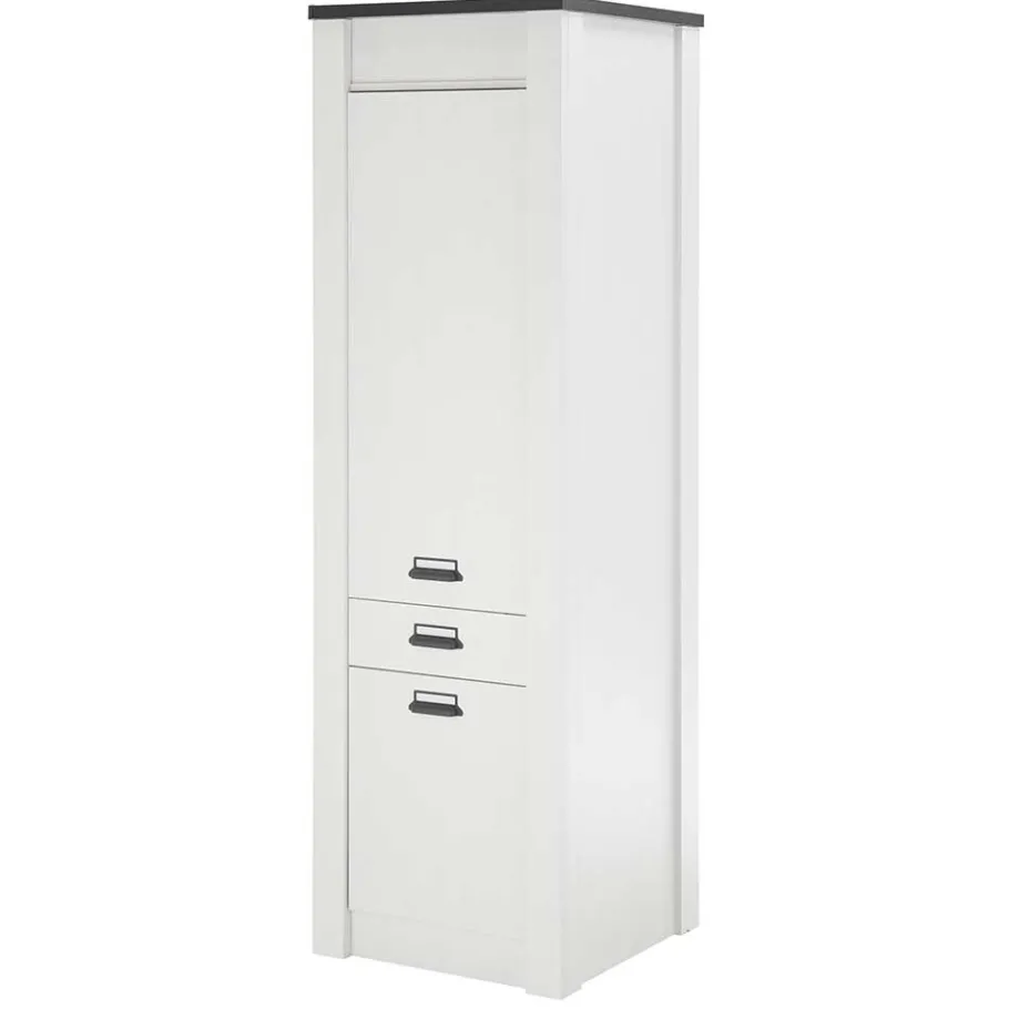 Best Wohnen 62x201x64 Landhaus Küchenschrank in Weiß - Eture