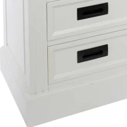 Outlet Wohnen 114x77x41 Landhaus Kommode mit acht Schubladen - Bleaks