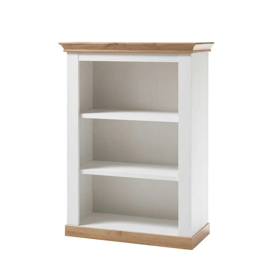 Clearance Wohnen 102x139x44 Landhaus Regal mit 3 Fächern - Diatara