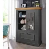 Wohnen 108x152x42 Landhaus Schrank in Grau - Ustricia