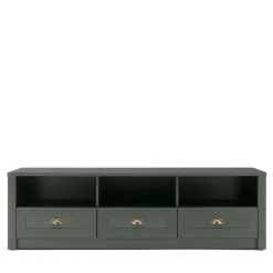 Outlet Wohnen 158x47x43 Landhaus TV Board in Dunkelgrün - Niestov