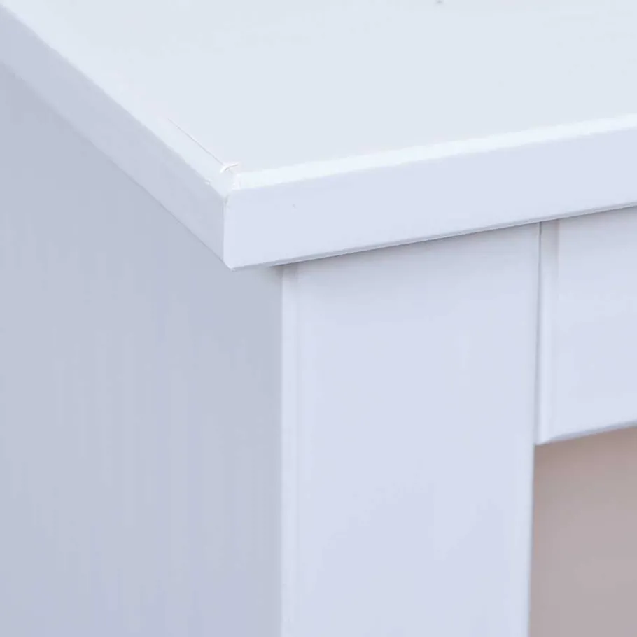 Online Wohnen 118x45x39 Landhaus TV Board in Weiß - Rosanna