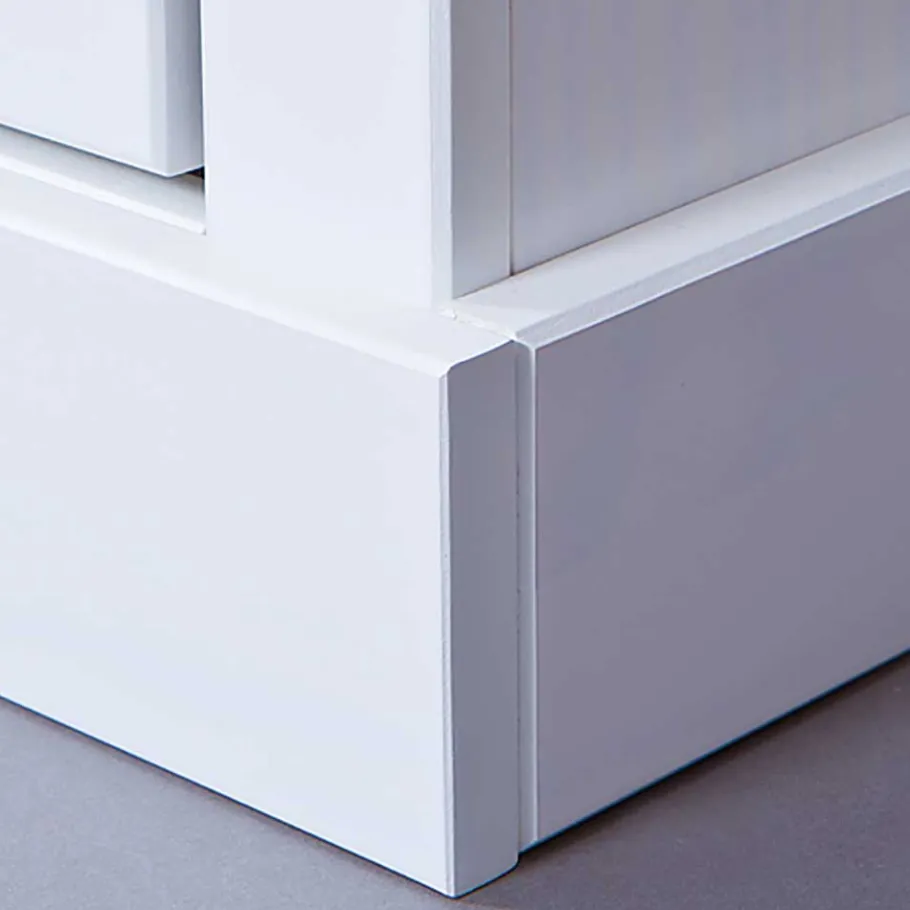 Online Wohnen 118x45x39 Landhaus TV Board in Weiß - Rosanna