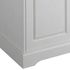 Outlet Wohnen 81x93x37 Landhaus Vertiko in Weiß gewachst - Vesrav