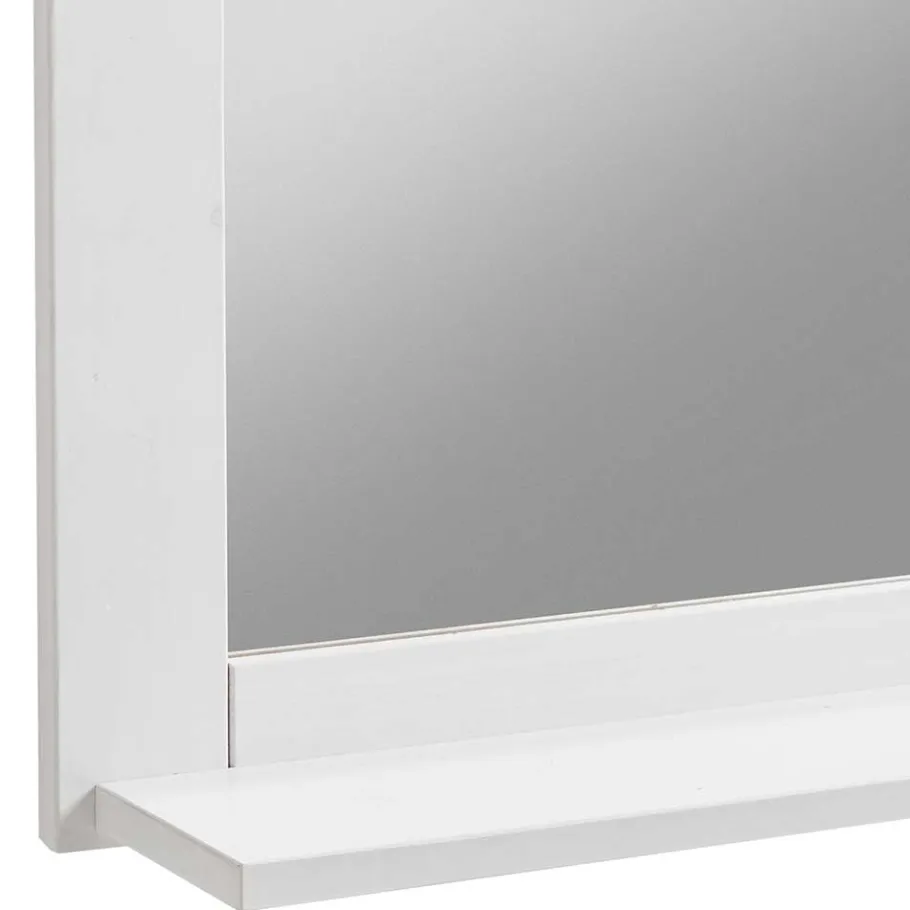 Wohnen 65x85x14 Landhausspiegel in Weiß - Satumare
