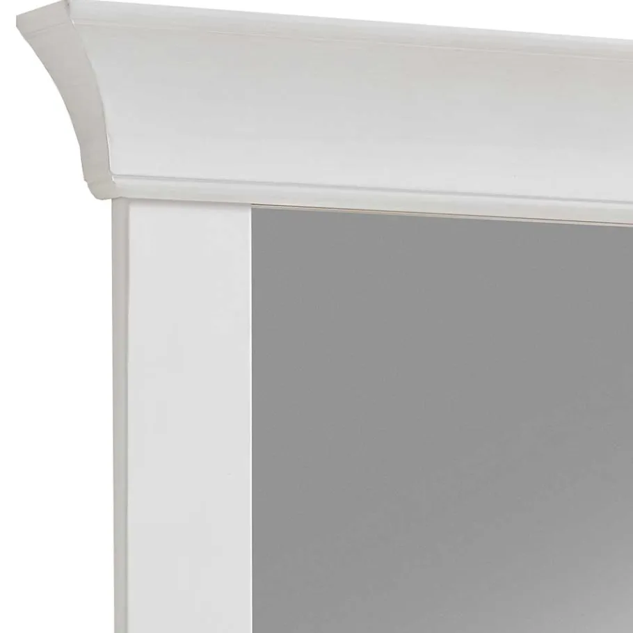 Wohnen 65x85x14 Landhausspiegel in Weiß - Satumare