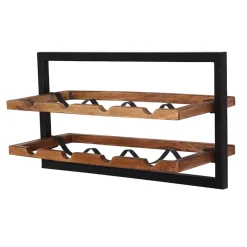 Discount Wohnen 65x25x35 Loft Weinregal für die Wand - Mendoza