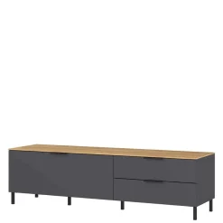 Discount Wohnen 16x47x47 Lowboard mit zwei Schubladen & Klappe - Lurys I