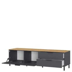 Discount Wohnen 16x47x47 Lowboard mit zwei Schubladen & Klappe - Lurys I