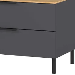 Discount Wohnen 16x47x47 Lowboard mit zwei Schubladen & Klappe - Lurys I