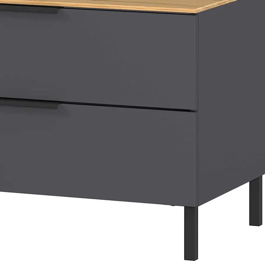 Discount Wohnen 16x47x47 Lowboard mit zwei Schubladen & Klappe - Lurys I