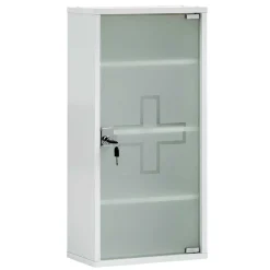 Sale Wohnen 34x72x20 Medizinschrank mit Glastür abschließbar - Spanola