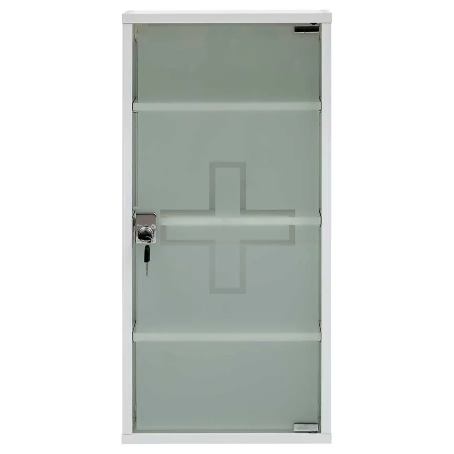 Sale Wohnen 34x72x20 Medizinschrank mit Glastür abschließbar - Spanola