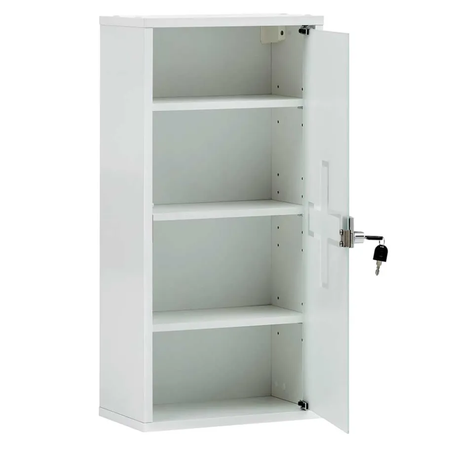 Sale Wohnen 34x72x20 Medizinschrank mit Glastür abschließbar - Spanola