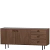 New Wohnen 145x64x40 Mid Century Kommode in Walnuss - Essyno