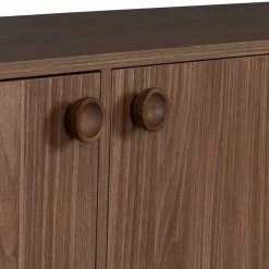 New Wohnen 145x64x40 Mid Century Kommode in Walnuss - Essyno