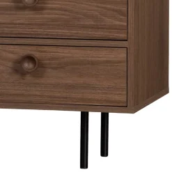 New Wohnen 145x64x40 Mid Century Kommode in Walnuss - Essyno