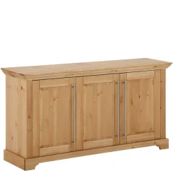 Sale Wohnen 132x70x39 Moderne Holzkommode mit drei Türen - Noellisa