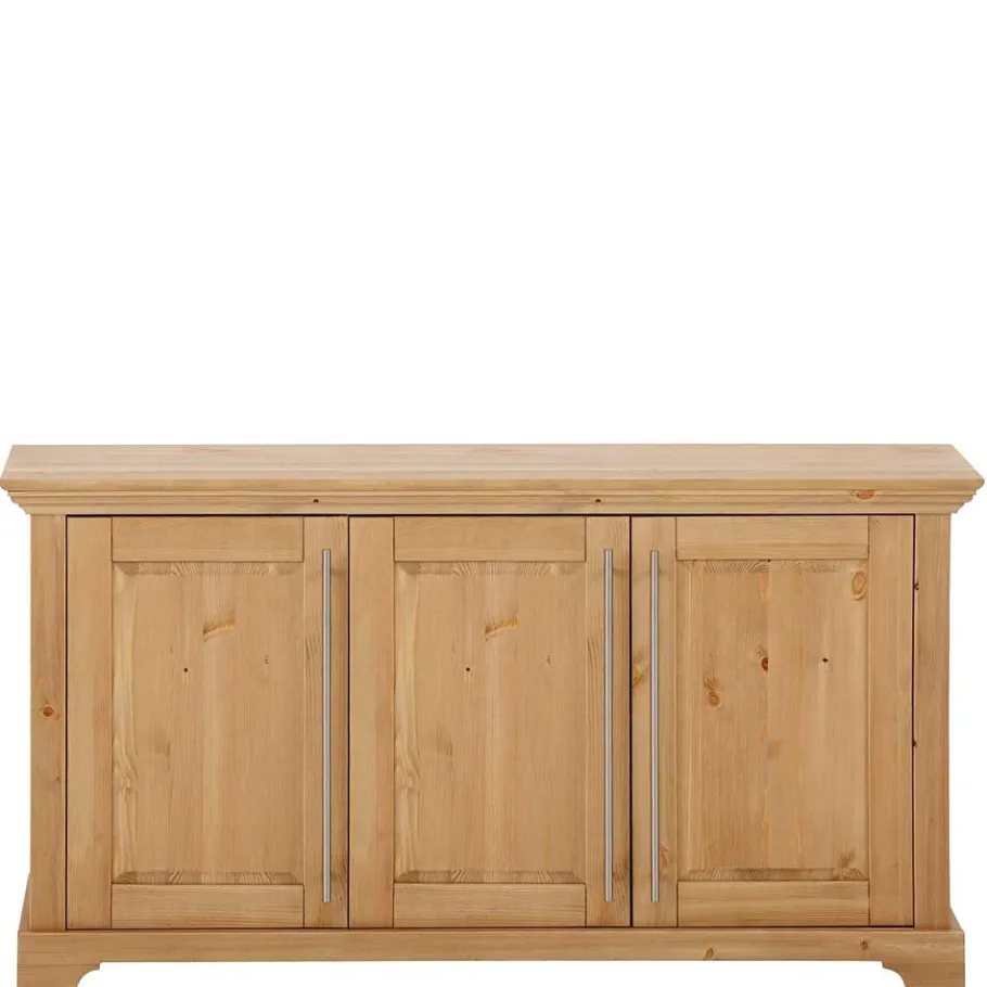 Sale Wohnen 132x70x39 Moderne Holzkommode mit drei Türen - Noellisa