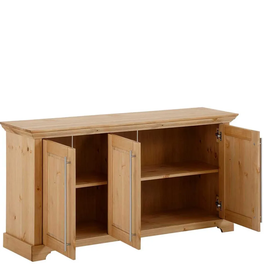 Sale Wohnen 132x70x39 Moderne Holzkommode mit drei Türen - Noellisa