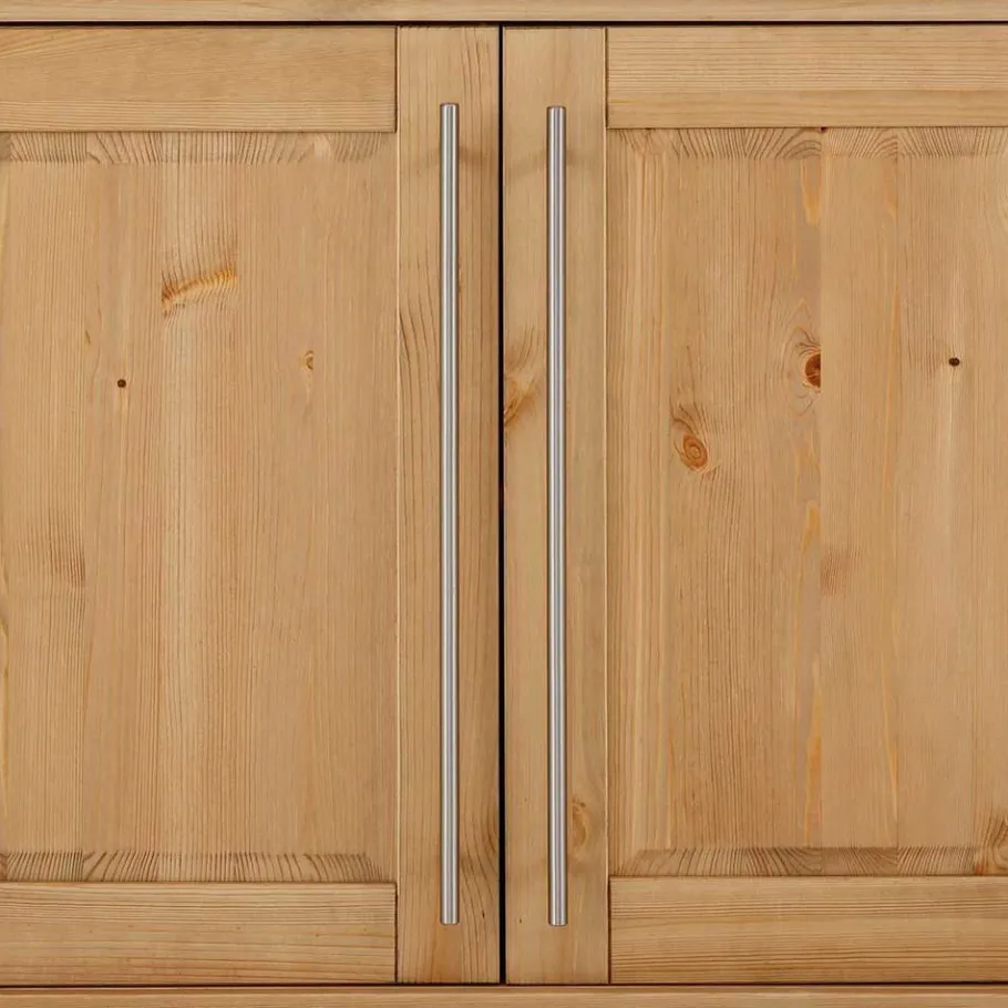 Sale Wohnen 132x70x39 Moderne Holzkommode mit drei Türen - Noellisa