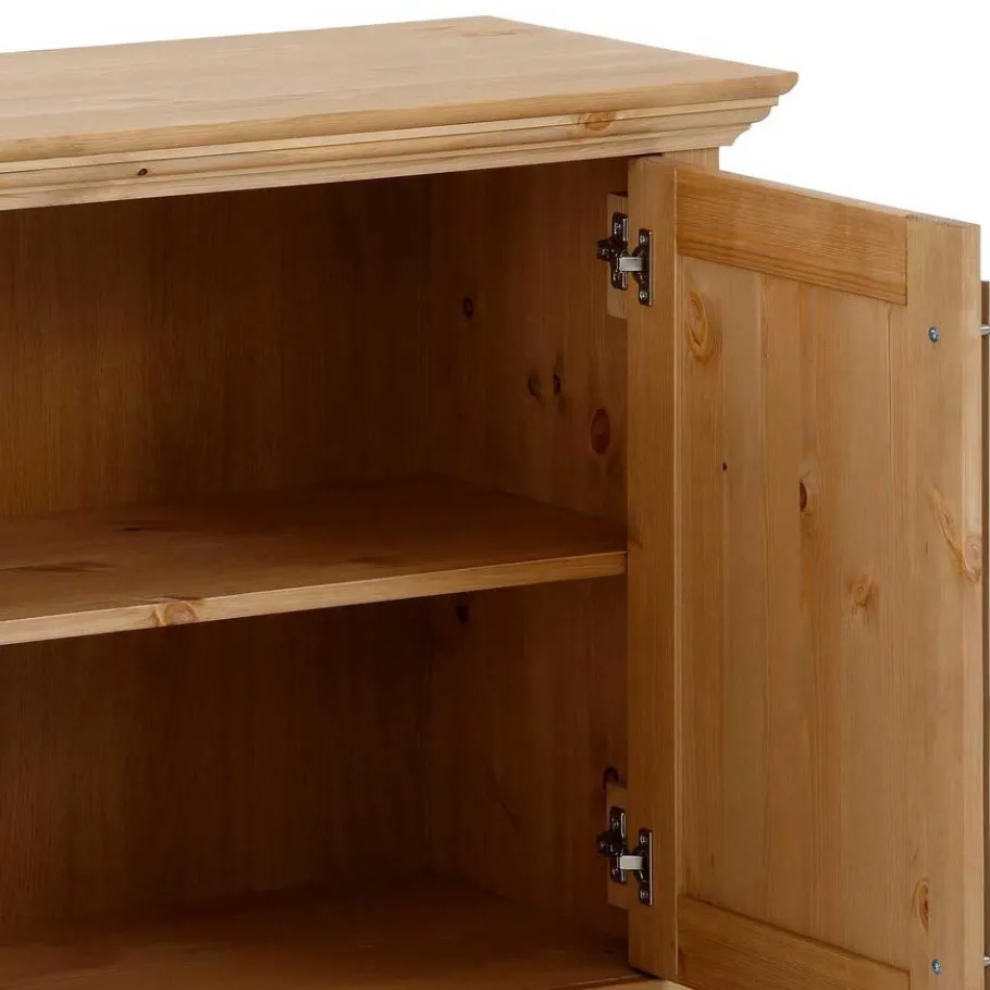 Sale Wohnen 132x70x39 Moderne Holzkommode mit drei Türen - Noellisa