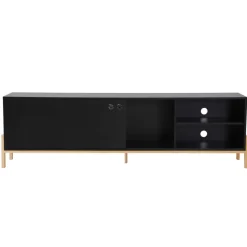 Best Wohnen 185x54x34 Moderner TV Unterschrank mit Schiebetür - Penanza