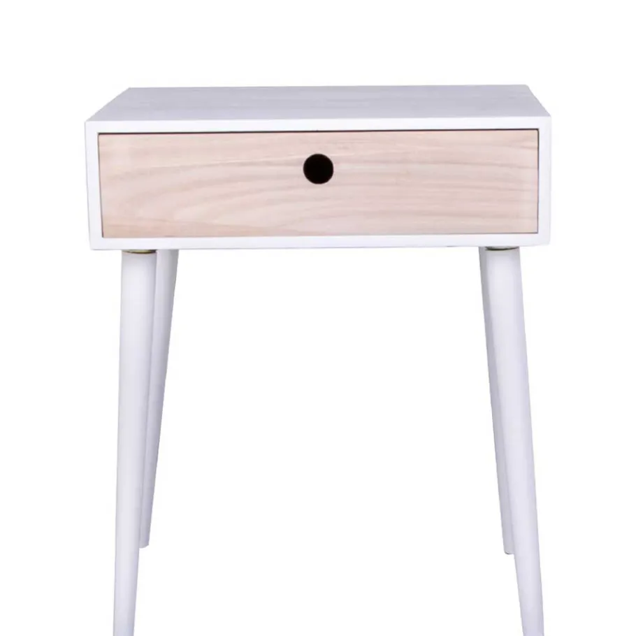 Outlet Wohnen 45x55x32 Nachtkonsole im Skandinavischen Wohnstil - Synfonica