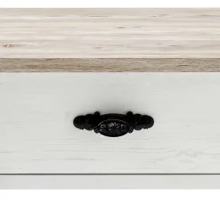 Outlet Wohnen 58x45x40 Nachtkonsole mit Schublade - Nedita