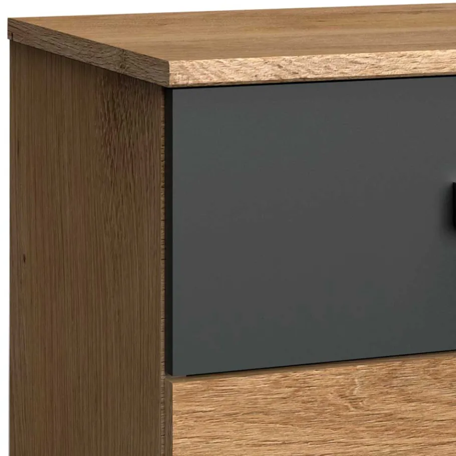 Hot Wohnen 52x40x38 Nachtschrank mit zwei Schubladen - Enegal